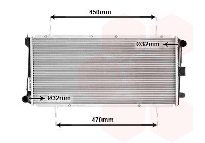 02002122 VAN WEZEL Радиатор, охлаждение двигателя