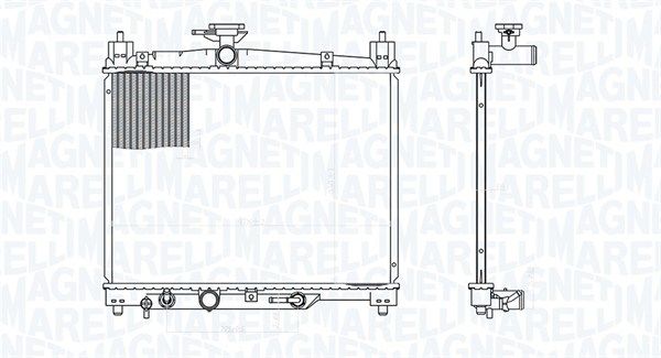 350213176300 MAGNETI MARELLI Радиатор, охлаждение двигателя