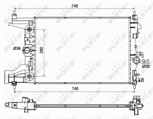 WG1722058 WILMINK GROUP Радиатор, охлаждение двигателя