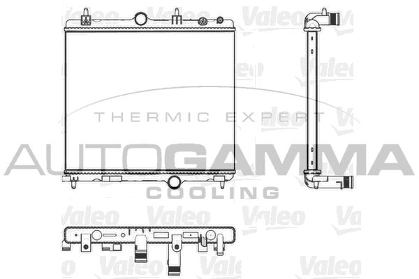 107684 AUTOGAMMA Радиатор, охлаждение двигателя