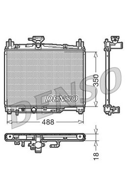 DRM50002 DENSO Радиатор, охлаждение двигателя