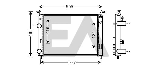 31R25061 EACLIMA Радиатор, охлаждение двигателя