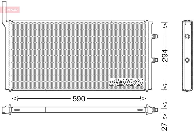 DRM05009 DENSO Радиатор, охлаждение двигателя