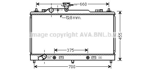 MZ2223 PRASCO Радиатор, охлаждение двигателя