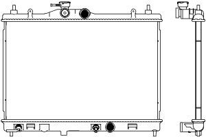 33411013 SAKURA Automotive Радиатор, охлаждение двигателя