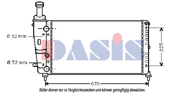 300550N AKS DASIS Радиатор, охлаждение двигателя