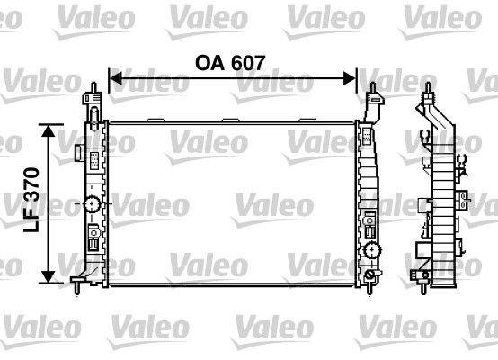 734385 VALEO Радиатор, охлаждение двигателя