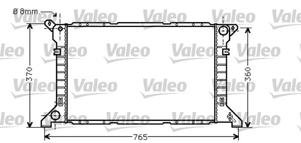 734862 VALEO Радиатор, охлаждение двигателя