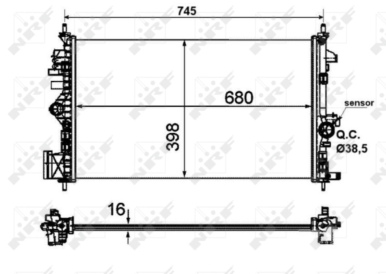 WG1722589 WILMINK GROUP Радиатор, охлаждение двигателя