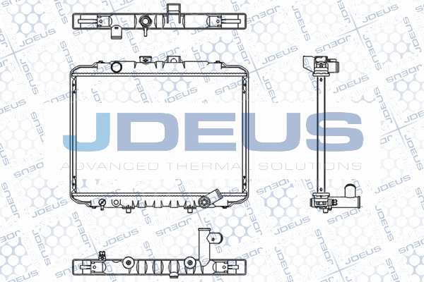 M0180070 JDEUS Радиатор, охлаждение двигателя