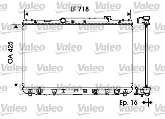 734193 VALEO Радиатор, охлаждение двигателя