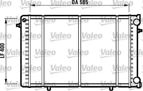 732608 VALEO Радиатор, охлаждение двигателя