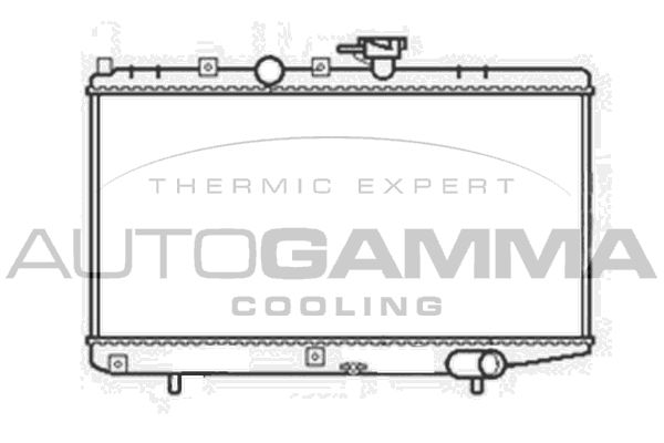 103817 AUTOGAMMA Радиатор, охлаждение двигателя