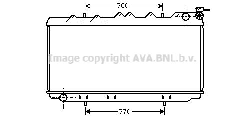 DN2114 AVA QUALITY COOLING Радиатор, охлаждение двигателя