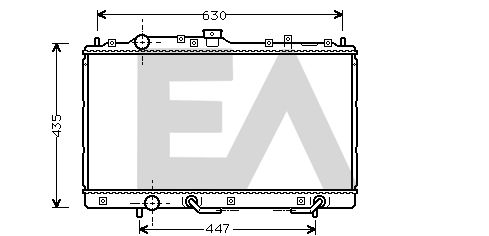 31R51043 EACLIMA Радиатор, охлаждение двигателя