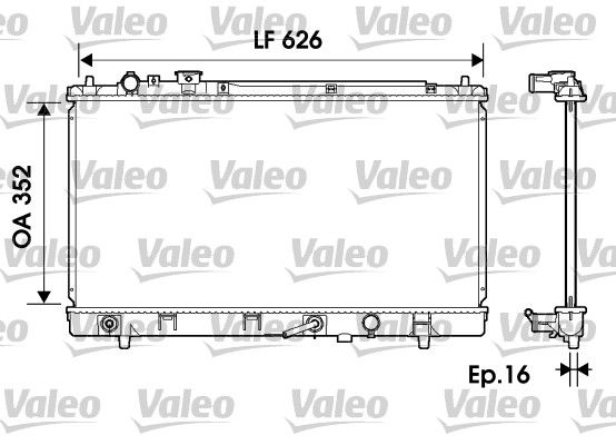 734126 VALEO Радиатор, охлаждение двигателя