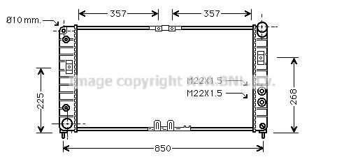 OL2286 AVA QUALITY COOLING Радиатор, охлаждение двигателя