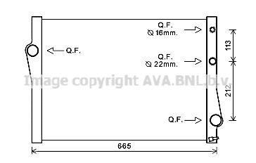 BWA2471 AVA QUALITY COOLING Радиатор, охлаждение двигателя