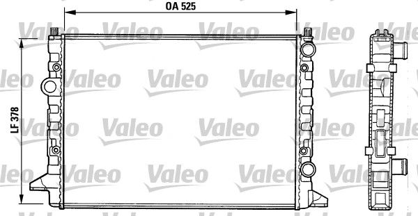 731007 VALEO Радиатор, охлаждение двигателя