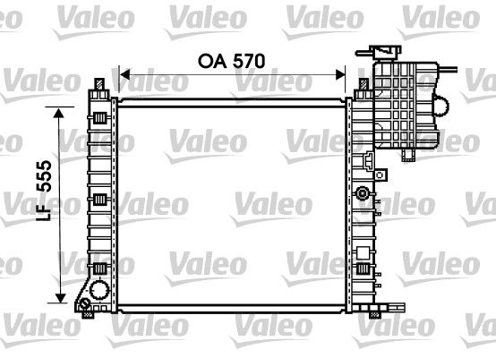 734674 VALEO Радиатор, охлаждение двигателя