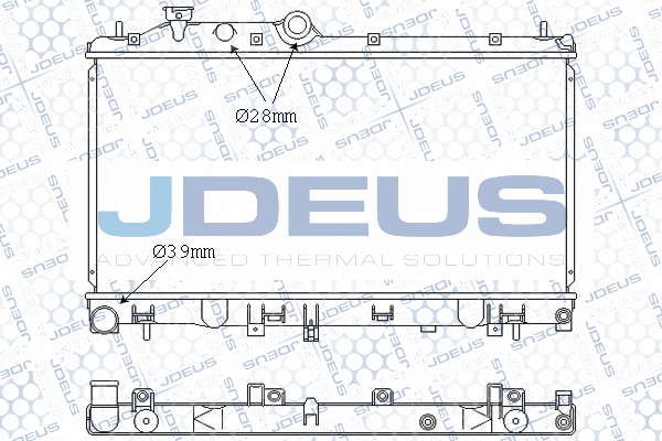 026M06 JDEUS Радиатор, охлаждение двигателя