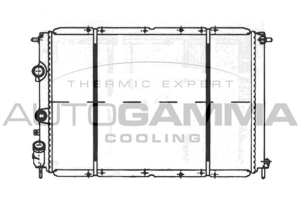 100905 AUTOGAMMA Радиатор, охлаждение двигателя