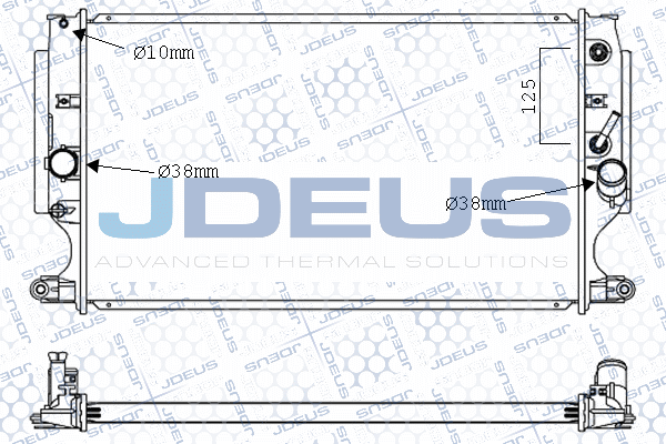 028M92 JDEUS Радиатор, охлаждение двигателя