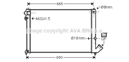 CN2139 AVA QUALITY COOLING Радиатор, охлаждение двигателя