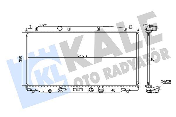 347710 KALE OTO RADYATÖR Радиатор, охлаждение двигателя