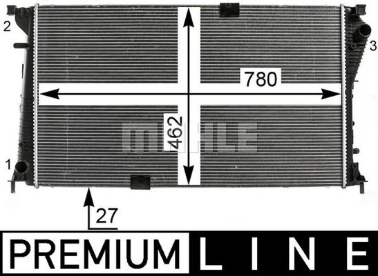 CR19000P MAHLE Радиатор, охлаждение двигателя