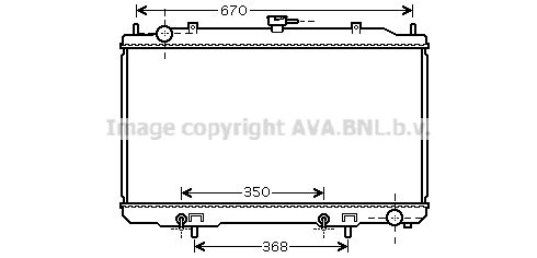 DN2320 AVA QUALITY COOLING Радиатор, охлаждение двигателя