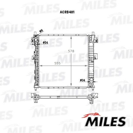 ACRB481 MILES Радиатор, охлаждение двигателя