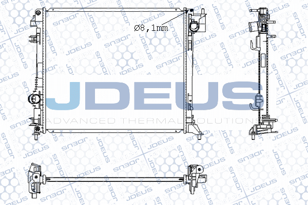 M023118A JDEUS Радиатор, охлаждение двигателя