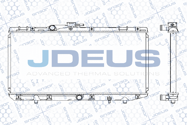 M0280200 JDEUS Радиатор, охлаждение двигателя