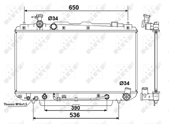 WG1723366 WILMINK GROUP Радиатор, охлаждение двигателя