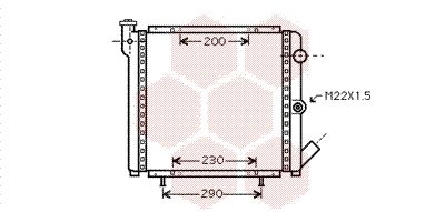 43002377 VAN WEZEL Радиатор, охлаждение двигателя