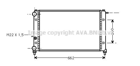 STA2008 AVA QUALITY COOLING Радиатор, охлаждение двигателя