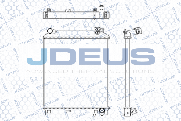 M0040040 JDEUS Радиатор, охлаждение двигателя