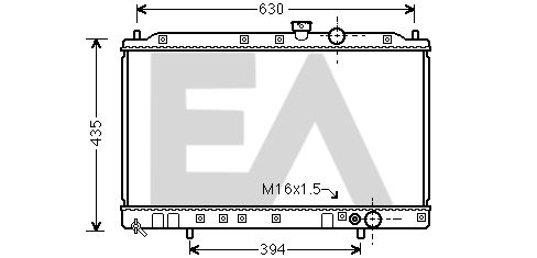 31R51020 EACLIMA Радиатор, охлаждение двигателя