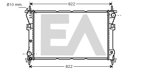 31R22076 EACLIMA Радиатор, охлаждение двигателя