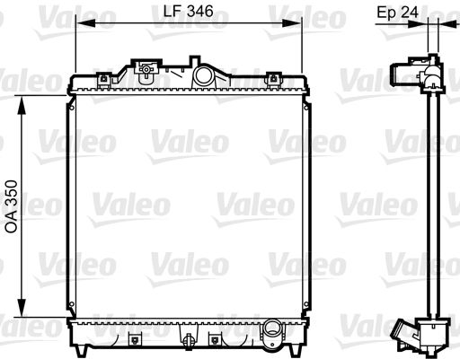 731434 VALEO Радиатор, охлаждение двигателя