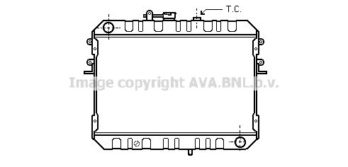 MZ2046 AVA QUALITY COOLING Радиатор, охлаждение двигателя