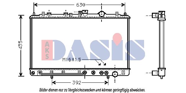 560370N AKS DASIS Радиатор, охлаждение двигателя