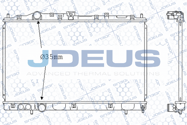 M0180190 JDEUS Радиатор, охлаждение двигателя