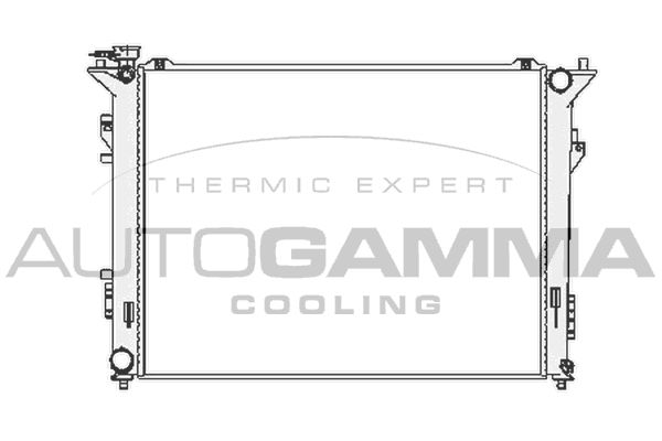 104833 AUTOGAMMA Радиатор, охлаждение двигателя