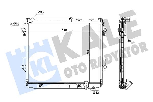 342145 KALE OTO RADYATÖR Радиатор, охлаждение двигателя