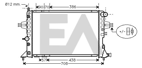 31R54195 EACLIMA Радиатор, охлаждение двигателя