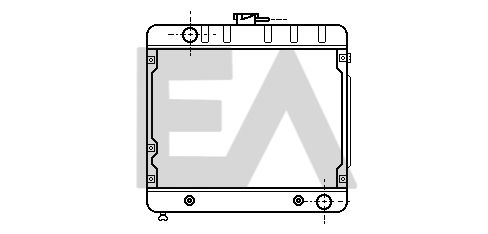 31R50019 EACLIMA Радиатор, охлаждение двигателя