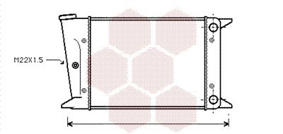58002044 VAN WEZEL Радиатор, охлаждение двигателя