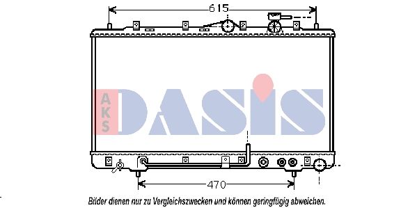 560150N AKS DASIS Радиатор, охлаждение двигателя